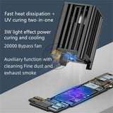 MaAnt MY-01 3 in 1 UV Curable Cooling Fan Electric Component Smoke Exhausting Curing Tool