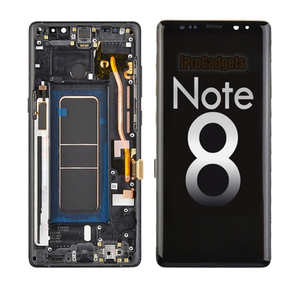 Replacement for Samsung Galaxy Note 8 N950F SM-N950A N950U AMOLED Display Touch Screen Assembly With Frame