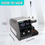 Sugon T61 Soldering Station 400W Compatible Iron Tip C470 245 210 Large Solder Joints Welding Rework Station