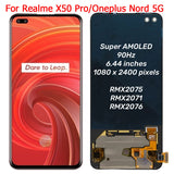 Replacement AMOLED Display Touch Screen For Realme X50 Pro RMX2075 RMX2071 RMX2076