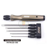 RTW 5-in-1 High Speed Steel Hexagon Socket Head Screwdriver Set for Drone / Model Airplane Repair