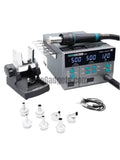 SUGON 8610DX Pro 1000W Hot Air Rework Station Microcomputer Digital Display BGA Rework Station Curved Nozzle Repair Welding Tool