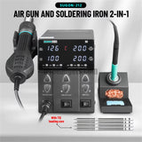 SUGON 212 760W 2-in-1 Soldering Station With T12 Soldering Iron Hot Air Gun High Power Mobile Phone Welding Repair Tools