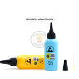 60ML ESD Dispenser Plastic Solvent Needle Bottle Durable and Strong Sealing for Glue Removal Liquid Flux Rosin Bottle 2PCS/Set