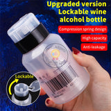 Luxianzi 200ml Press-on Plastic Alcohol Bottle With Lock Storage Cleaner Soldering Paste Flux Press for Phone PC Tablet Repair