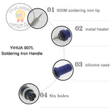 Yihua 907L Electric Soldering iron Handle 45W suitable for Yihua 938BD Station Handle Replacement