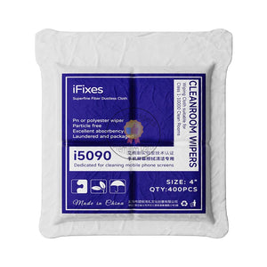 iFixes i5090 Soft 400PCS 10*10cm Dust-free Cloth Clean Wipes Cleanroom Wiper Durable Class 1-10000 For Phone Lcd Film Clean