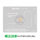 Relife RL-044 0.12mm Middle Layer BGA Reballing Stencil for iPhone 16 / 16 Plus / 16 Pro / 16 Pro Max