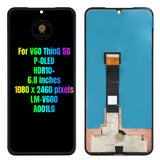 Replacement OLED Display Touch Screen Assembly For LG V60 ThinQ 5G LM-V600 LMV600EA A001LG