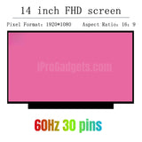 Replacement New Display 14.0 inch B140HAN03.5 1920X1080 WUXGA FHD IPS LCD Screen 30Pins