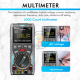 Tooltop 3In1 One Click Oscilloscope 12MHz 50Msps Sampling Rate 2.4" Color Screen Auto Multimeter Signal Generator Data Storage