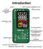 Bside S30 Smart Digital Multimeter 15V Diode Infrared Thermometer AC DC Voltage Current Recharge Professional Electronic Tester