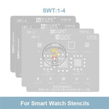 Amaoe SWT1-4 BGA Reballing Steel Mesh Stencil Template for Smart Watch SL8521E/MSM8909W SL8521E/RK3566 Solder Tin Net