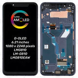 Replacement OLED Display Touch Screen With Frame For LG G8S ThinQ LM-G810 LMG810 LMG810EAW