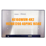 Replacement New Display NE160WUM-NX2 NE160WUM NX2 165Hz 16.0 INCH LCD Screen MATRIX