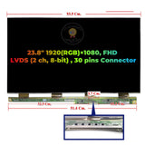 Replacement LCD Screen Glass Module Panel MV238FHB-N30 B238WU3 LC238LF4L-05 23.8 inch