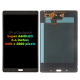 Replacement New Display For Samsung Galaxy Tab S 8.4 SM-T705 SM-T700 Super AMOLED Touch Screen Assembly