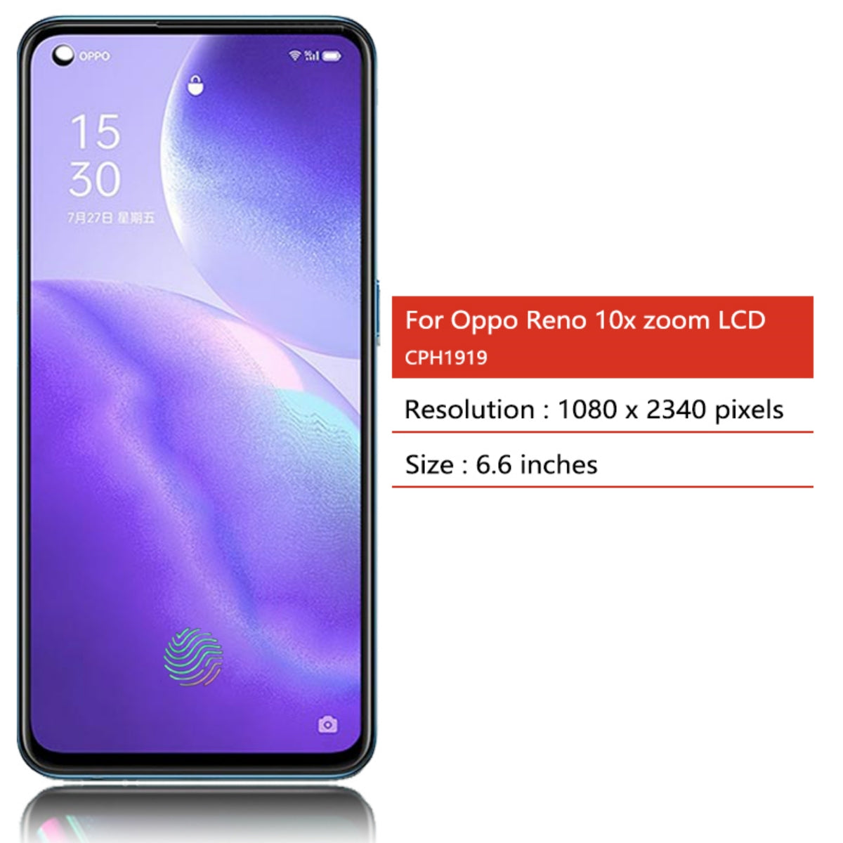 Replacement AMOLED LCD Display Touch Screen for OPPO Reno 10x Zoom CPH1919  PCCM00