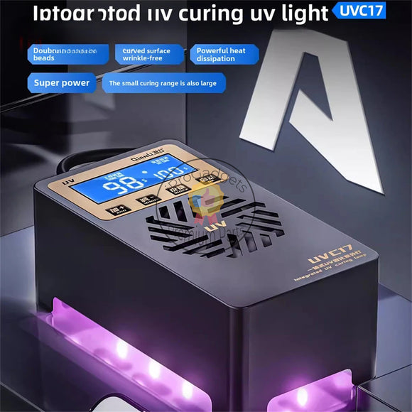 Qiali UVC17 All-in-one UV Mini Curing UV Lamp with Wrinkle Free Curved Surface and Portable High-Power Strong Light Effect