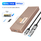 Orico M233C3-G4 USB3.2 Gen2 Type-C 20Gbps M.2 NVMe Aluminum M.2 SSD Enclosure