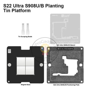 Amaoe Strong Magnetic Planting Tin Platform Set for SAMSUNG S22 Ultra SM-S908U/W/O/D/E SM-S908B/BE Middle Layer Solder Tin Net