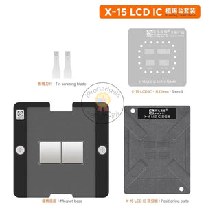 Amaoe BGA Reballing Stencil Planting Tin Platform For iPhone X to15 Pro Max LCD IC Screen Chip Plant Tin Repair