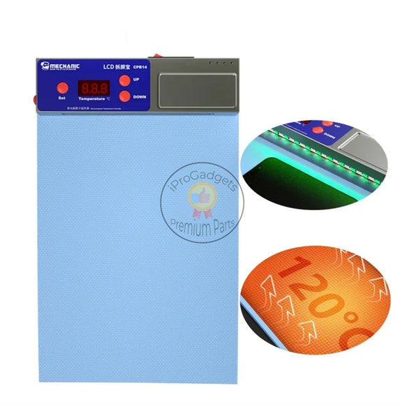 Mechanic CPB14 LCD Screen Separator with LED Dust Detection Light Screen Heating Pad 120℃ Fast Heating Tools