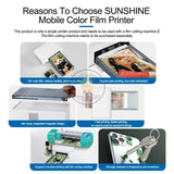 Sunshine C1 Mini Mobile Phone DIY Color Film Printer WiFi Direct Color Film Printing Tool for Mobile Phones Below 7.5 Inches