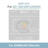 Amaoe Middle Layer Reballing Stencil Template for Samsung S21 SM-G991U/0/W/D-S Positioning Solder Planting Tin Net