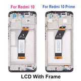 Replacement LCD Display Touch Screen With Frame for Xiaomi Redmi 10 / Redmi 10 Prime 