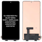 Replacement OLED Display Touch Screen for Xiaomi Redmi K50 / Redmi K50 Pro 22041211AC 22021211RC 22011211C