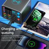 MaAnt Dianba NO.1 Pro 200W Multi-Function 8-Port PD Rapid Fast Charger Mobile Phone Current Data Line Detection Wireless Charger