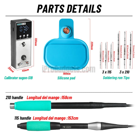 SUGON T3602 240W Soldering Station Double Handle Nano Electronics Soldering Iron Kit Phone IC Repair High Precision Welding Tools