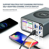 Aixun DP20 High Power Switched-mode Power Supply 2.4 Inch IPS HD Display Wired/Wireles Charging Desktop Smart Fast Charger