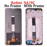 Pantalla táctil LCD de repuesto con marco para Xiaomi Redmi 9A 9C M2006C3LG M2006C3LI M2006C3LC M2004C3L