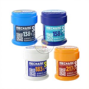 Mechanic Special Solder Paste LW50 ZC50 ZW50 GW50 for Motherboard Chip CPU Planting Tin Repair Solder Flux 138℃/158℃/183℃/217℃