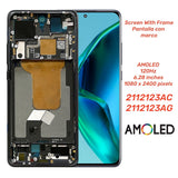 Replacement AMOLED Display Touch Screen With Frame For Xiaomi 12X 2112123AC 2112123AG