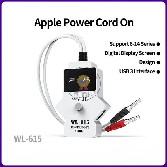 Wylie WL-615 Power Supply Test Cable Mobile Boot Line for iPhone 6-14 Series Repair Switch Power Test Cord