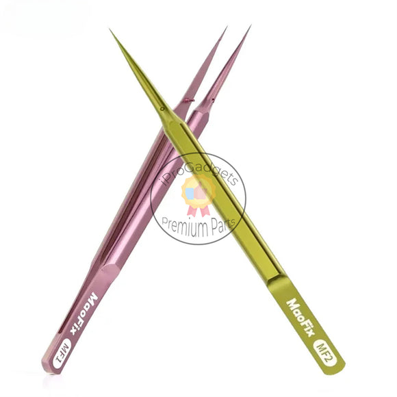 Amaoe MaoFix High Hardness Non-Magnetic Precision Tweezers Ultra-Sharp Titanium Alloy Tweezer for PCB Board IC Chip Repair