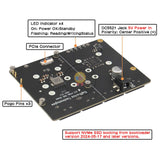 X1011 4-Port PCIe to M.2 NVMe SSD Hard Disk Expansion Board for Raspberry Pi 5