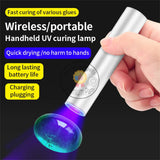 Luxianzi Portable UV Curing Lamp With Timing Function Green Oil Glue Quick Dry USB Nail Dryer LED Mini Flashlight Pen