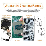 Amaoe UC-L08 Benchtop Ultrasonic Cleaning Machine Lab PCB Circuit Boards CPU IC Chip Jewelry Watch Electronic Parts Cleaner