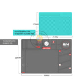 RF4 RF-PO2 Microscope Maintenance Mat Universal Heat Resistant Multifuctional Phone Repair Platform Soldering Silicone Mat