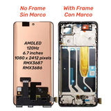 Replacement AMOLED Display Touch Screen With Frame for Realme 10 Pro+ RMX3686 RMX3687