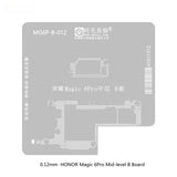 Amaoe 0.12mm Strong Magnetic BGA Reballing Stencil for Honor Magic 6Pro Mid Layer MG6P-A-012 MG6P-B-012 MG6P-C-012