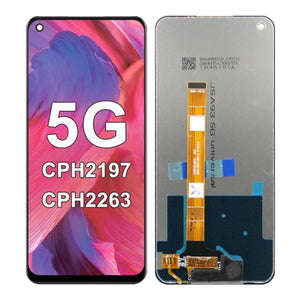 Pantalla táctil LCD de repuesto para OPPO A74 5G CPH2197 CPH2263 negro