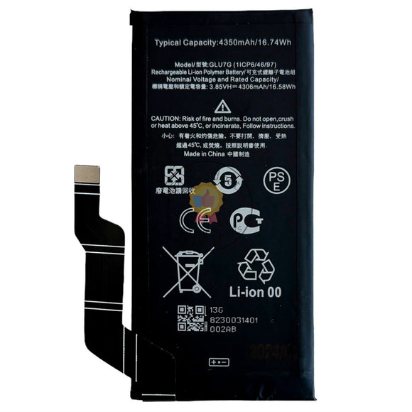 Replacement Battery GLU7G for Google Pixel 6A GX7AS GB62Z G1AZG GB17L