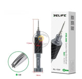 Relife RL-729 Carbon Fiber Screwdriver Steel Cannon King（Y0.6/0.8/+1.5/+2.5/T1）3D S2 Seel Bit Used for Mobile Phone Repair