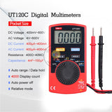 UNI-T UT120A UT120B UT120C Pocket Size Digital Multimeter Auto Range AC DC Current Mini Ammeter 4000 Counts Electric Multitester