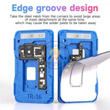 XZZ TR16 Mid Layer Tin Planting Positioning Plate Frame Reballing Stencil Platform for iPhone X-16Pro Max Motherboard Repair